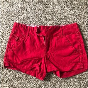 Red shorts
